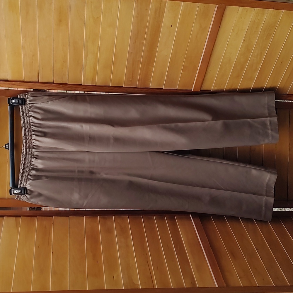 Ladies Alfred Dunner Brown Pants With Pockets Size 10 - Picture 1 of 2